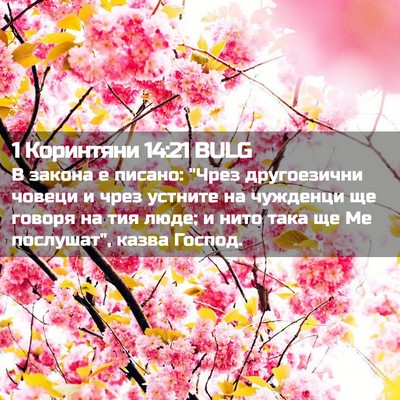 Picture 02 - 1 Коринтяни 14:21 BULG - В закона е писано: 
