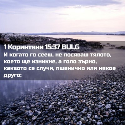 Picture 02 - 1 Коринтяни 15:37 BULG - И когато го сееш, не - Bible Verse Picture