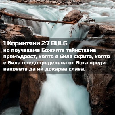 Picture 02 - 1 Коринтяни 2:7 BULG - но поучаваме Божията - Bible Verse Picture