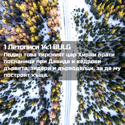 Picture 02 - 1 Летописи 14:1 BULG - Подир това тирският цар - Bible Verse Picture