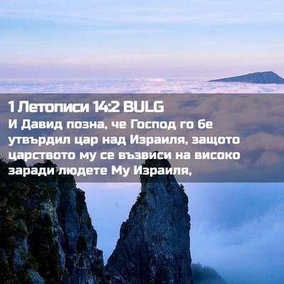Picture 02 - 1 Летописи 14:2 BULG - И Давид позна, че Господ го - Bible Verse Picture