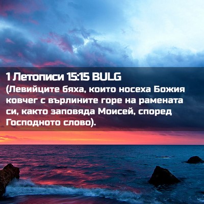 Picture 02 - 1 Летописи 15:15 BULG - (Левийците бяха, които - Bible Verse Picture