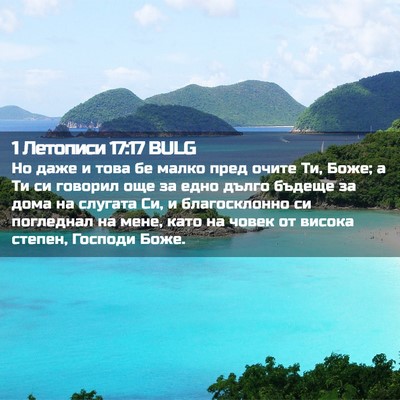 Picture 02 - 1 Летописи 17:17 BULG - Но даже и това бе малко - Bible Verse Picture