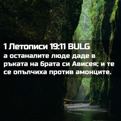 Picture 02 - 1 Летописи 19:11 BULG - а останалите люде даде в - Bible Verse Picture