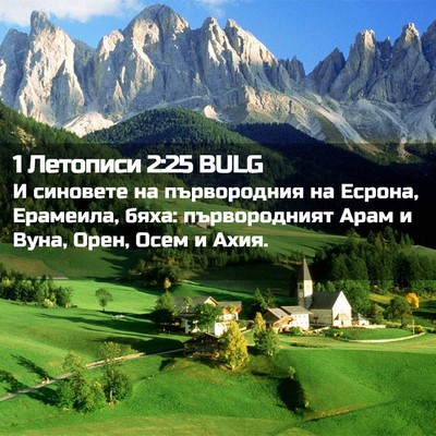 Picture 02 - 1 Летописи 2:25 BULG - И синовете на първородния - Bible Verse Picture