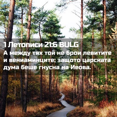 Picture 02 - 1 Летописи 21:6 BULG - А между тях той не брои - Bible Verse Picture