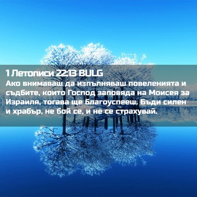 Picture 02 - 1 Летописи 22:13 BULG - Ако внимаваш да изпълняваш - Bible Verse Picture