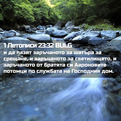 Picture 02 - 1 Летописи 23:32 BULG - и да пазят заръчаното за - Bible Verse Picture