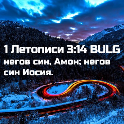 Picture 02 - 1 Летописи 3:14 BULG - негов син, Амон; негов син - Bible Verse Picture