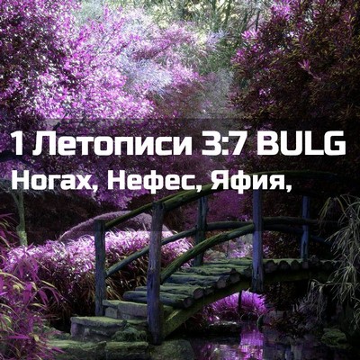 Picture 02 - 1 Летописи 3:7 BULG - Ногах, Нефес, - Bible Verse Picture