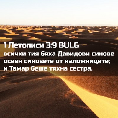 Picture 02 - 1 Летописи 3:9 BULG - всички тия бяха Давидови - Bible Verse Picture