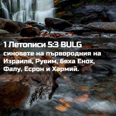 Picture 02 - 1 Летописи 5:3 BULG - синовете на първородния на - Bible Verse Picture
