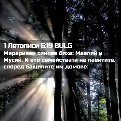 Picture 02 - 1 Летописи 6:19 BULG - Мерариеви синове бяха: - Bible Verse Picture