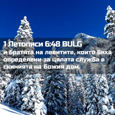 Picture 02 - 1 Летописи 6:48 BULG - и братята на левитите, - Bible Verse Picture