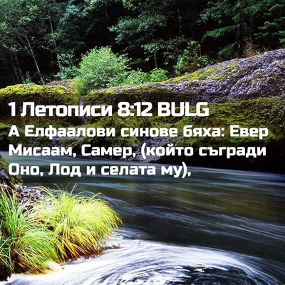 Picture 02 - 1 Летописи 8:12 BULG - А Елфаалови синове бяха: - Bible Verse Picture