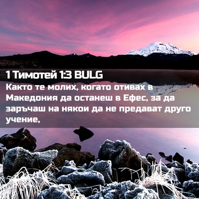 Picture 02 - 1 Тимотей 1:3 BULG - Както те молих, когато - Bible Verse Picture