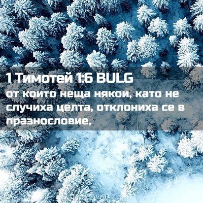 Picture 02 - 1 Тимотей 1:6 BULG - от които неща някои, като - Bible Verse Picture