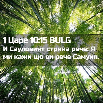 Picture 02 - 1 Царе 10:15 BULG - И Сауловият стрика рече: Я - Bible Verse Picture