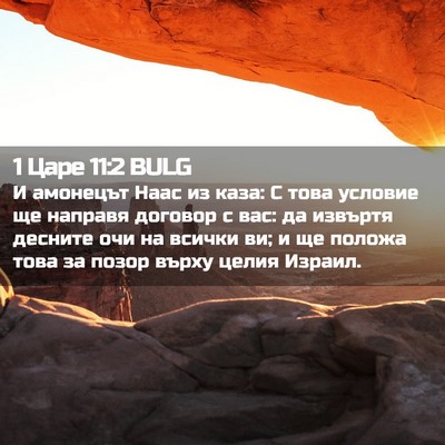 Picture 02 - 1 Царе 11:2 BULG - И амонецът Наас из каза: С - Bible Verse Picture