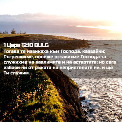 Picture 02 - 1 Царе 12:10 BULG - Тогава те извикаха към - Bible Verse Picture