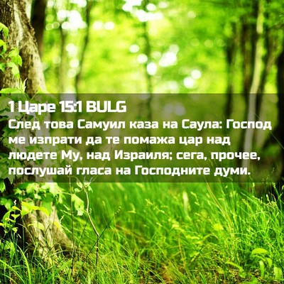 Picture 02 - 1 Царе 15:1 BULG - След това Самуил каза на - Bible Verse Picture