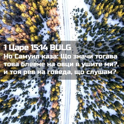 Picture 02 - 1 Царе 15:14 BULG - Но Самуил каза: Що значи - Bible Verse Picture
