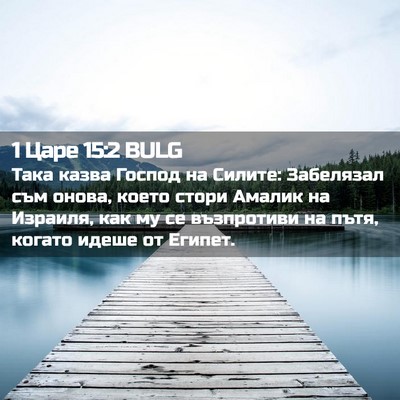 Picture 02 - 1 Царе 15:2 BULG - Така казва Господ на - Bible Verse Picture