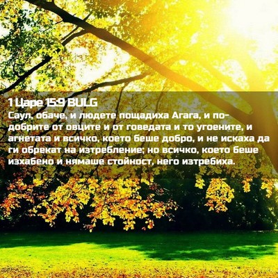 Picture 02 - 1 Царе 15:9 BULG - Саул, обаче, и людете - Bible Verse Picture