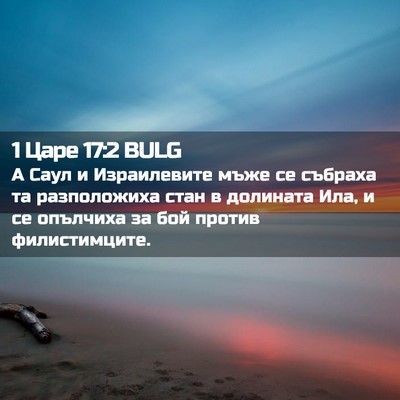 Picture 02 - 1 Царе 17:2 BULG - А Саул и Израилевите мъже - Bible Verse Picture