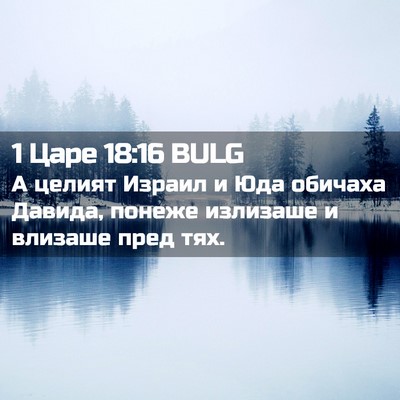 Picture 02 - 1 Царе 18:16 BULG - А целият Израил и Юда - Bible Verse Picture