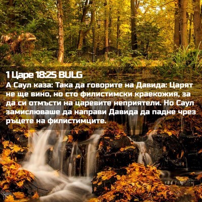 Picture 02 - 1 Царе 18:25 BULG - А Саул каза: Така да - Bible Verse Picture