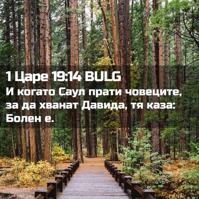 Picture 02 - 1 Царе 19:14 BULG - И когато Саул прати - Bible Verse Picture