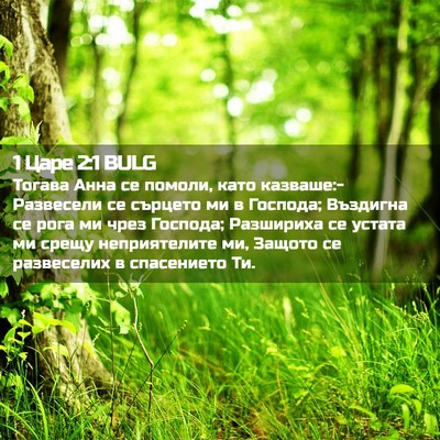 Picture 02 - 1 Царе 2:1 BULG - Тогава Анна се помоли, като - Bible Verse Picture