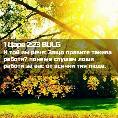 Picture 02 - 1 Царе 2:23 BULG - И той им рече: Защо правите - Bible Verse Picture