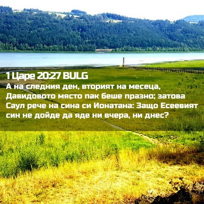 Picture 02 - 1 Царе 20:27 BULG - А на следния ден, вторият - Bible Verse Picture