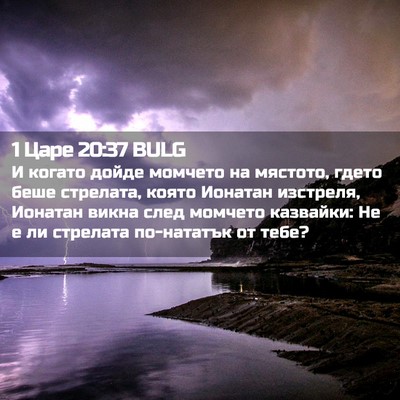 Picture 02 - 1 Царе 20:37 BULG - И когато дойде момчето на - Bible Verse Picture
