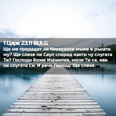 Picture 02 - 1 Царе 23:11 BULG - Ще ме предадат ли - Bible Verse Picture