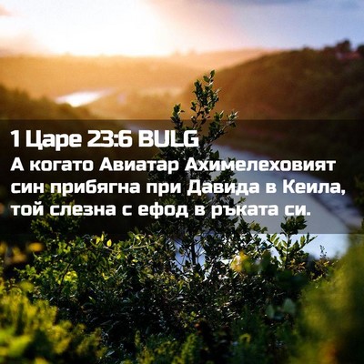 Picture 02 - 1 Царе 23:6 BULG - А когато Авиатар - Bible Verse Picture
