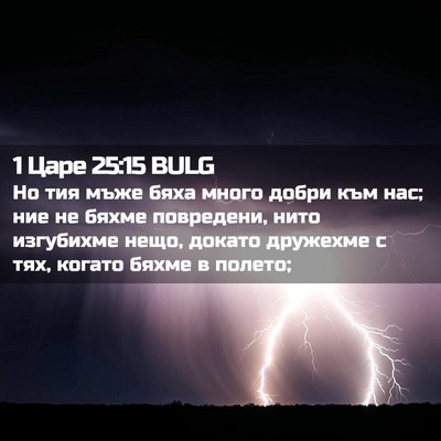 Picture 02 - 1 Царе 25:15 BULG - Но тия мъже бяха много - Bible Verse Picture