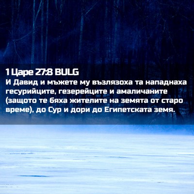 Picture 02 - 1 Царе 27:8 BULG - И Давид и мъжете му - Bible Verse Picture