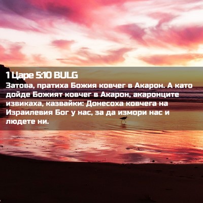 Picture 02 - 1 Царе 5:10 BULG - Затова, пратиха Божия - Bible Verse Picture