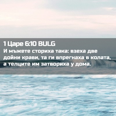 Picture 02 - 1 Царе 6:10 BULG - И мъжете сториха така: - Bible Verse Picture