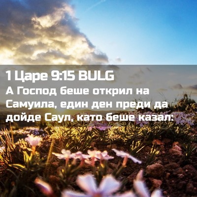 Picture 02 - 1 Царе 9:15 BULG - А Господ беше открил на - Bible Verse Picture