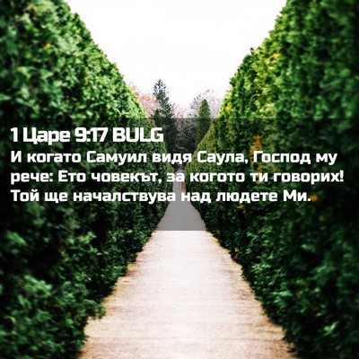 Picture 02 - 1 Царе 9:17 BULG - И когато Самуил видя Саула, - Bible Verse Picture