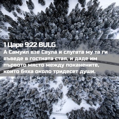 Picture 02 - 1 Царе 9:22 BULG - А Самуил взе Саула и - Bible Verse Picture