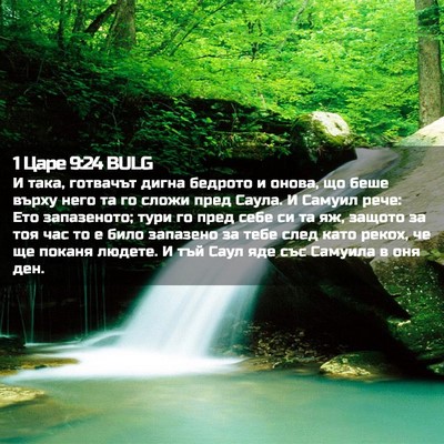 Picture 02 - 1 Царе 9:24 BULG - И така, готвачът дигна - Bible Verse Picture