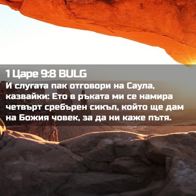 Picture 02 - 1 Царе 9:8 BULG - И слугата пак отговори на - Bible Verse Picture