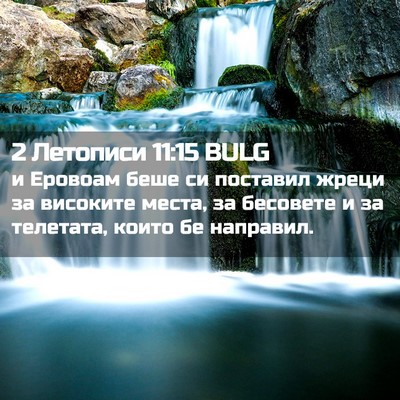Picture 02 - 2 Летописи 11:15 BULG - и Еровоам беше си поставил - Bible Verse Picture