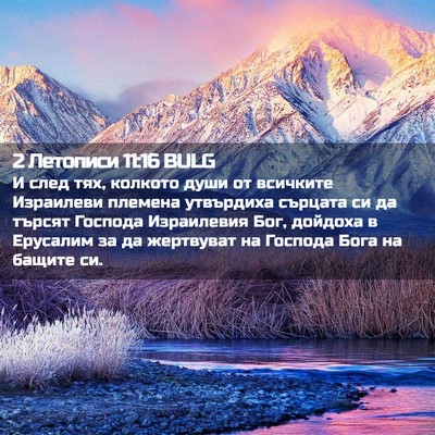 Picture 02 - 2 Летописи 11:16 BULG - И след тях, колкото души от - Bible Verse Picture