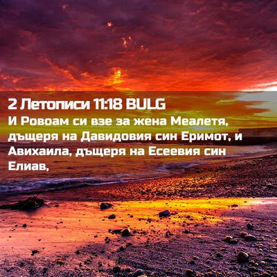 Picture 02 - 2 Летописи 11:18 BULG - И Ровоам си взе за жена - Bible Verse Picture